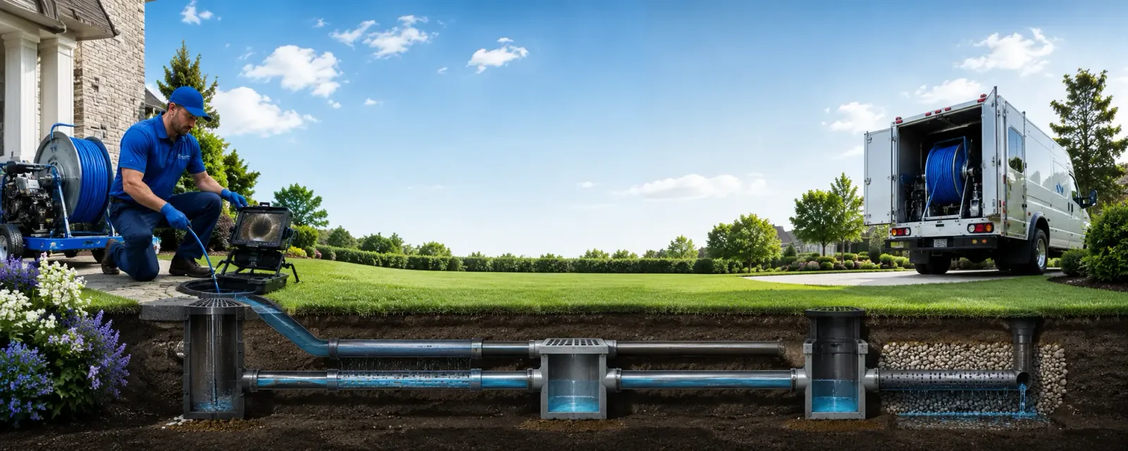 Outdoor drain cleaning information for Van Alstyne, TX